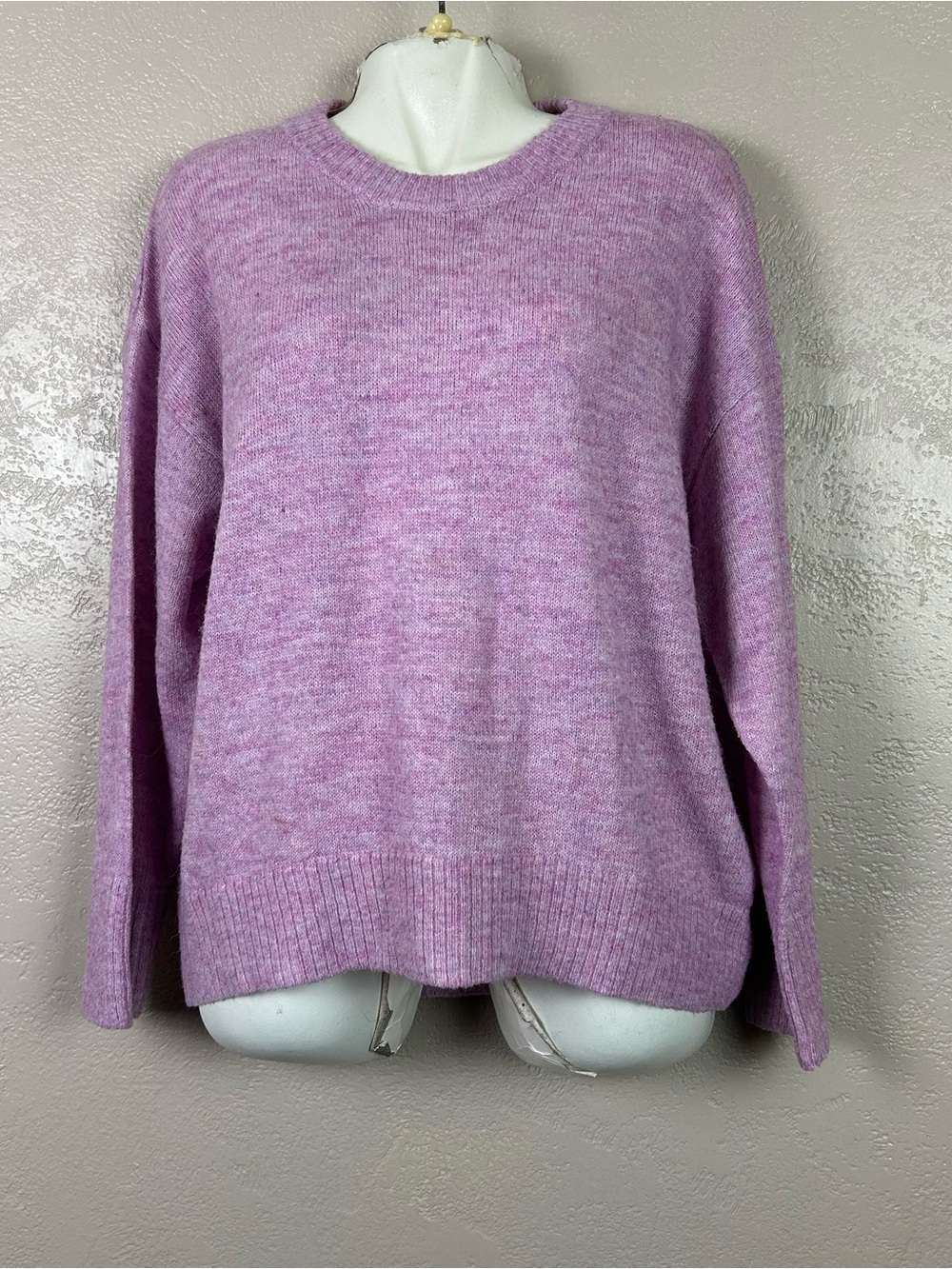 Choose 5 for $30 Old Navy Heathered Lilac Crewneck Sweater